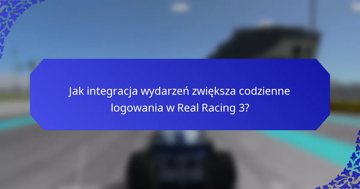 Jak integracja wydarzeń zwiększa codzienne logowania w Real Racing 3?